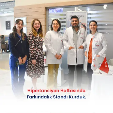 HİPERTANSİYON HAFTASINDA FARKINDALIK STANDI KURDUK.