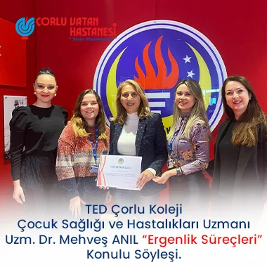 TED Çorlu Koleji’nde Ergenlik Süreçleri Konulu Söyleşi Gerçekleştirdik.