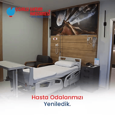 HASTA ODALARIMIZI YENİLEDİK.