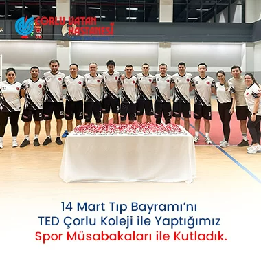 14 MART TIP BAYRAMI’NI TED ÇORLU KOLEJİ İLE YAPTIĞIMIZ SPOR MÜSABAKALARI İLE KUTLADIK.