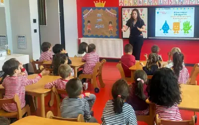 Çorlu TED Koleji Anaokulu Öğrencilerine El Yıkama Eğitimi Verdik.
