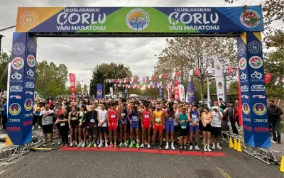 Uluslararası Çorlu Yarı Maratonu'ndaydık.