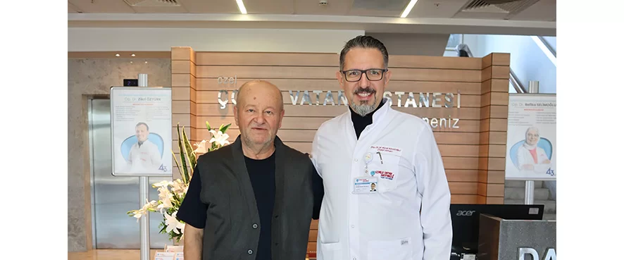 64 Yaşındaki Hastamıza Laparoskopik Parsiyel Nefrektomi (Kapalı Böbrek Tümörü Ameliyatı) Yapıldı.