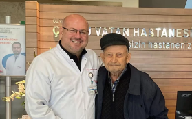 91 Yaşındaki Hastamıza Thulium Lazer ile Kapalı Prostat Ameliyatı Yapıldı.