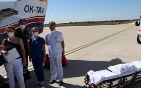 Almanya’dan Gelen Hasta Ambulans Uçakla Evine Döndü