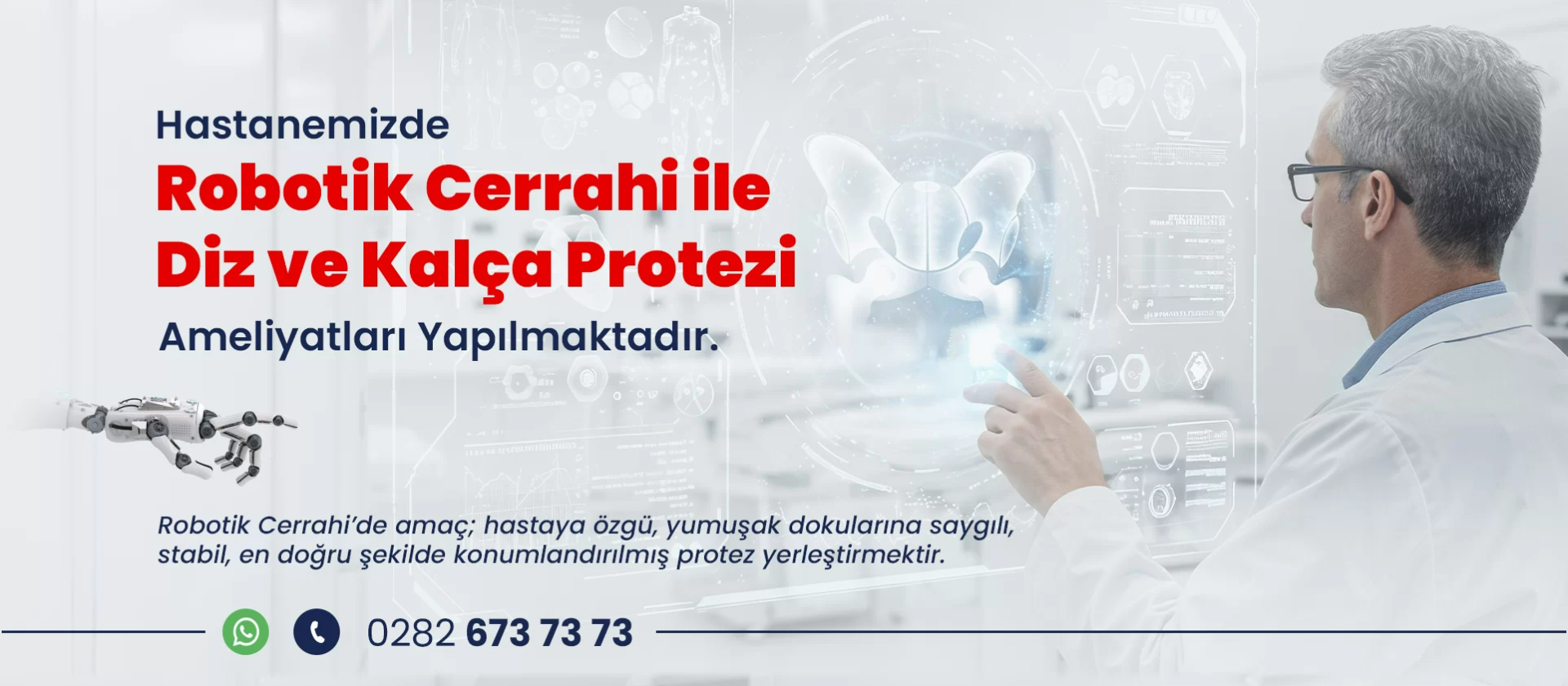 Robotik Cerrahi ile Diz ve Kalça Protezi